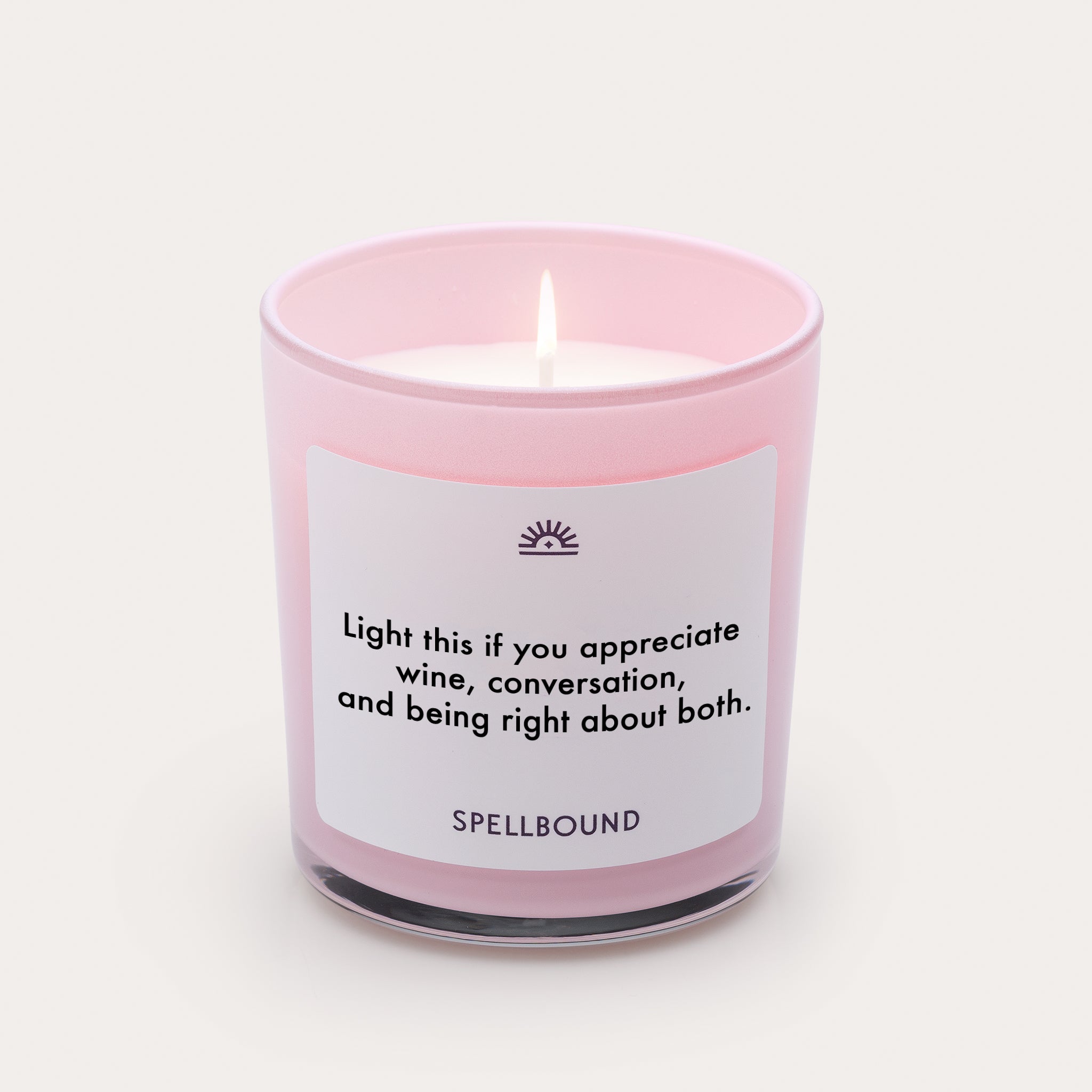 Light this if you appreciate wine and talk Candle